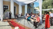 Бракосочетание на террасе грота дворца Румянцевых и Паскевичей Бракосочетание на террасе грота дворца Румянцевых и Паскевичей